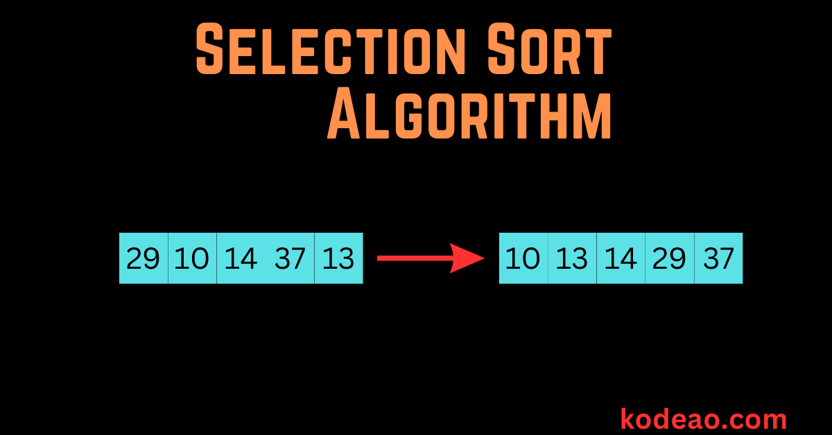 Mastering the Selection Sort Algorithm-Complete Guide - Kodeao