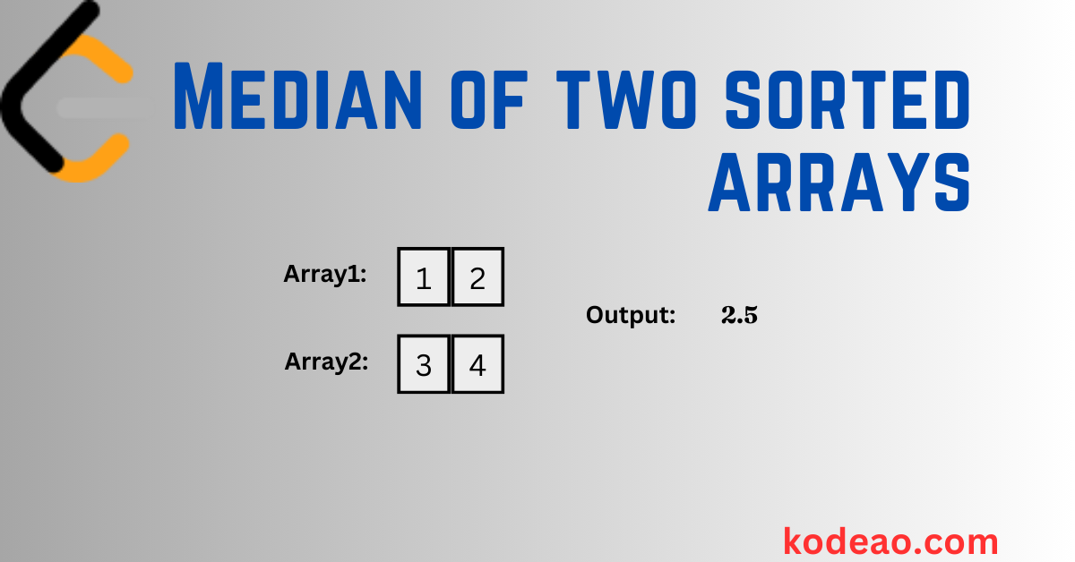 median of two sorted arrays