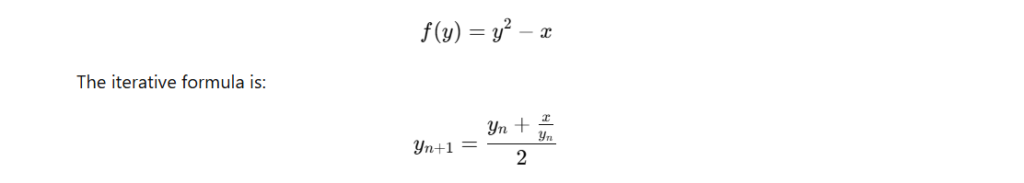 square root of an integer